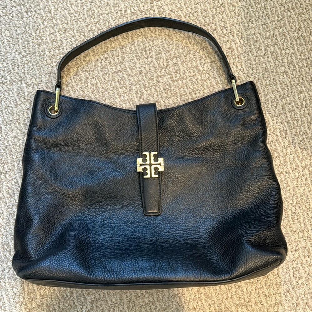 Tory Burch black leather shoulder bag